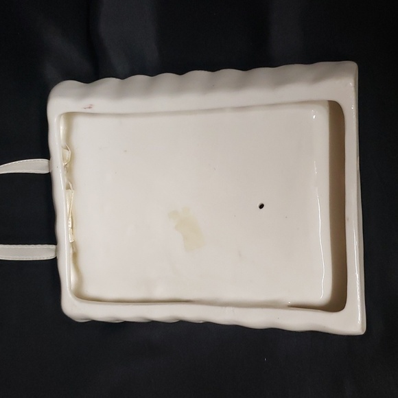 Vintage 1950s Japan "Her Nightly Prayer" Ceramic Plaque - Picture 5 of 5